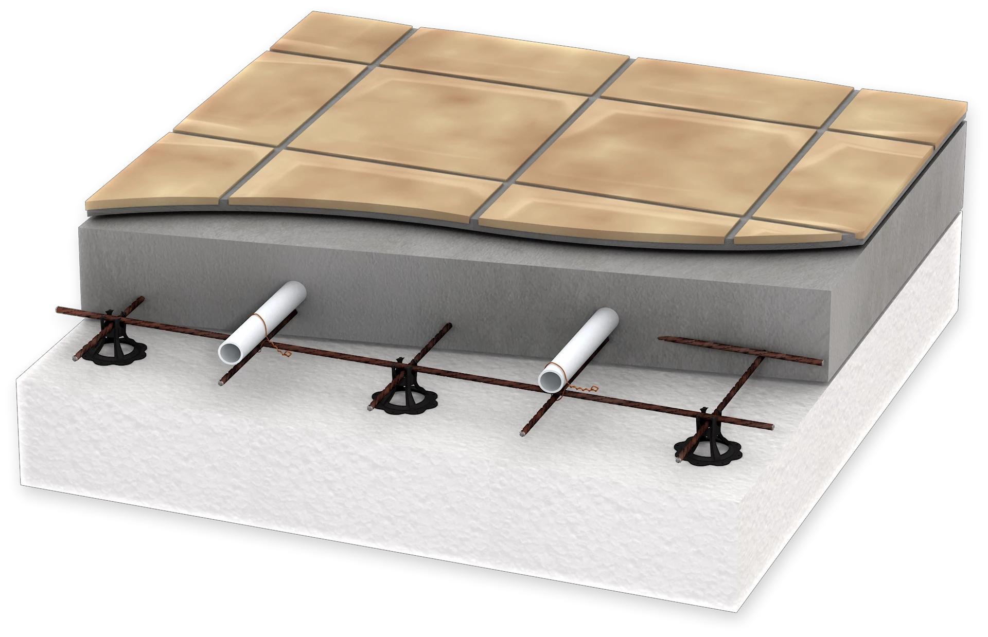 VB000084 - Standard gulvvarmesystem i betong - 