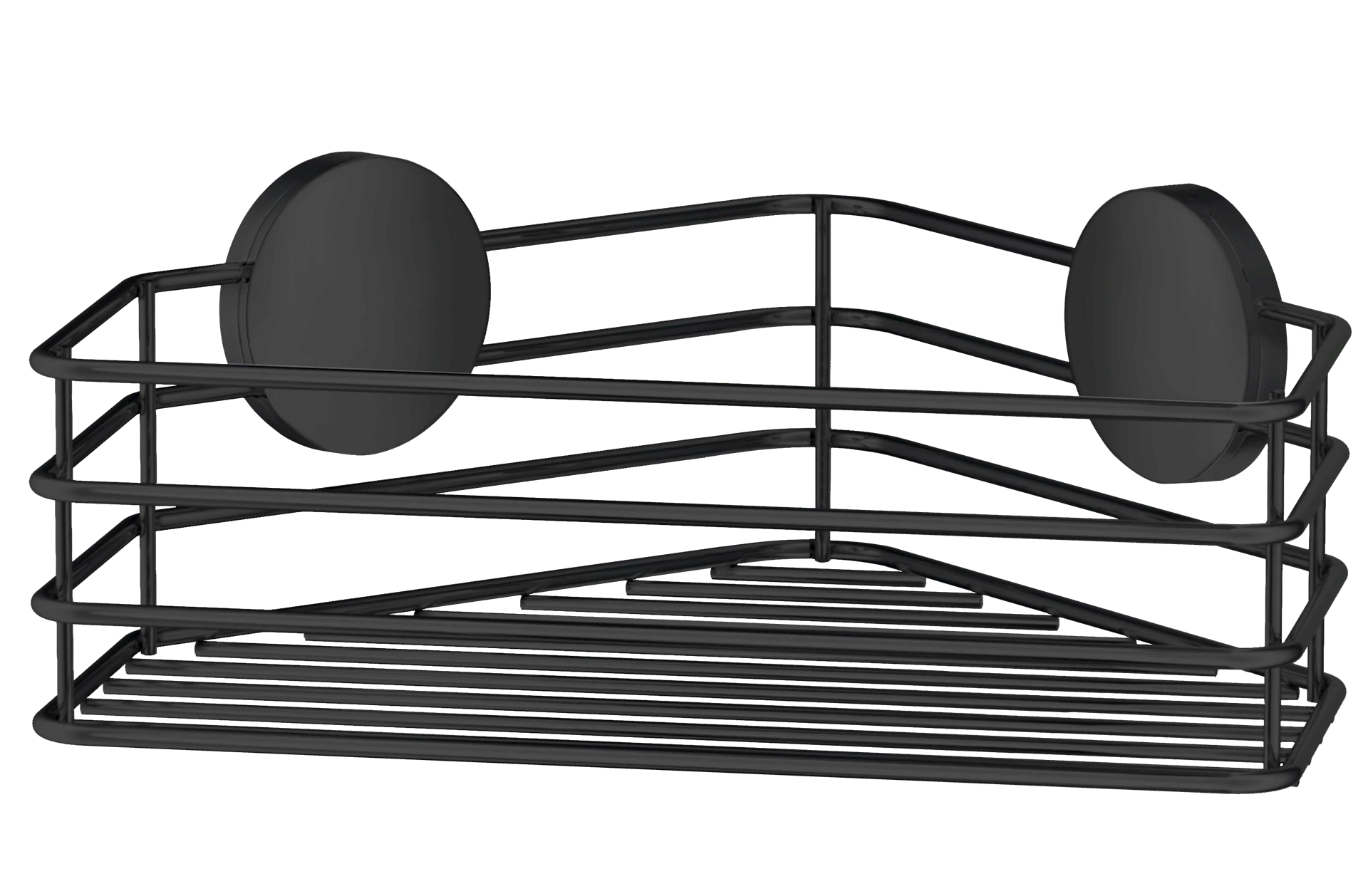 ARTBB1201 - Beslagsboden dusjkurv hjørne, sort - 