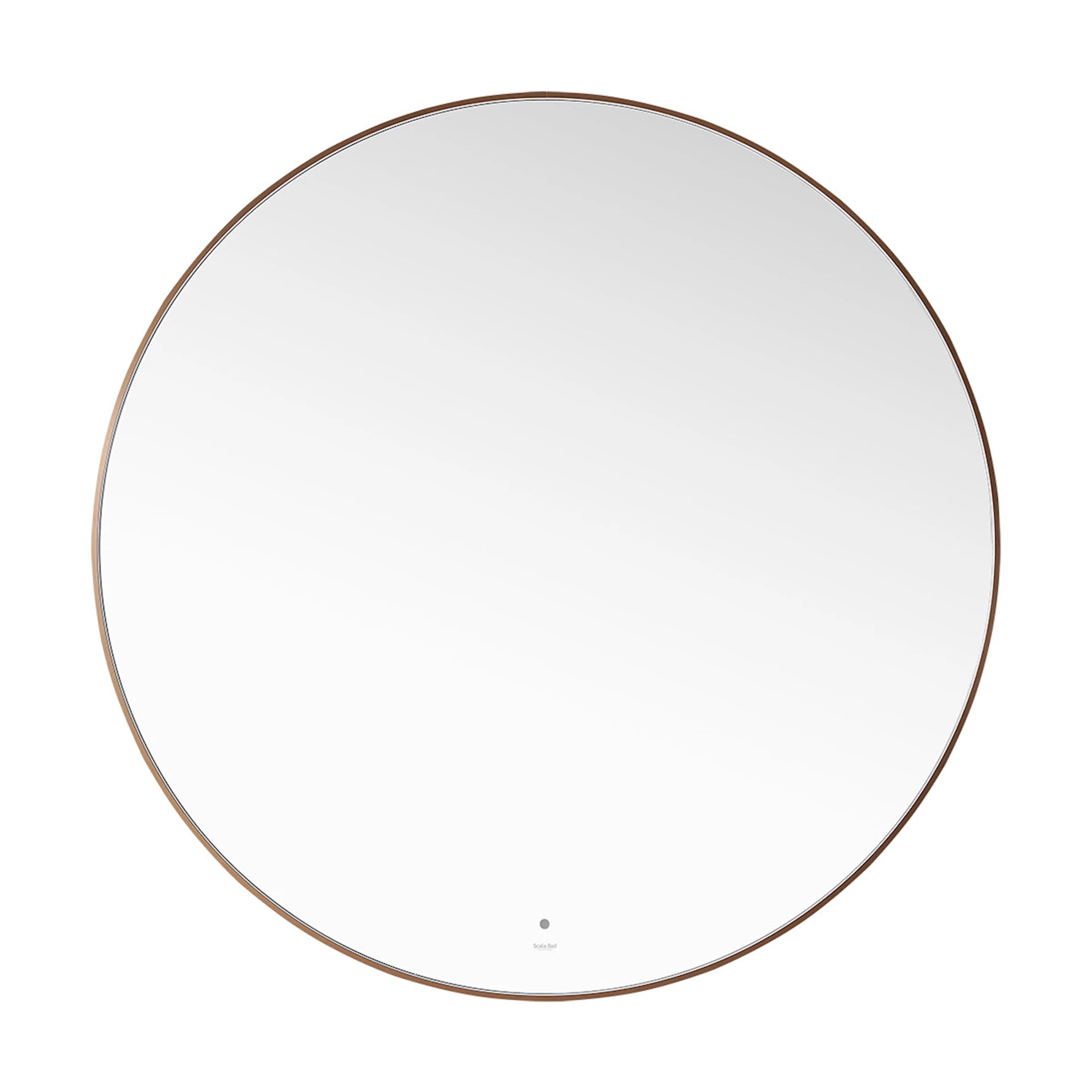 ART202129 - Minori 120 rundt speil med backlight i børstet kobber - 